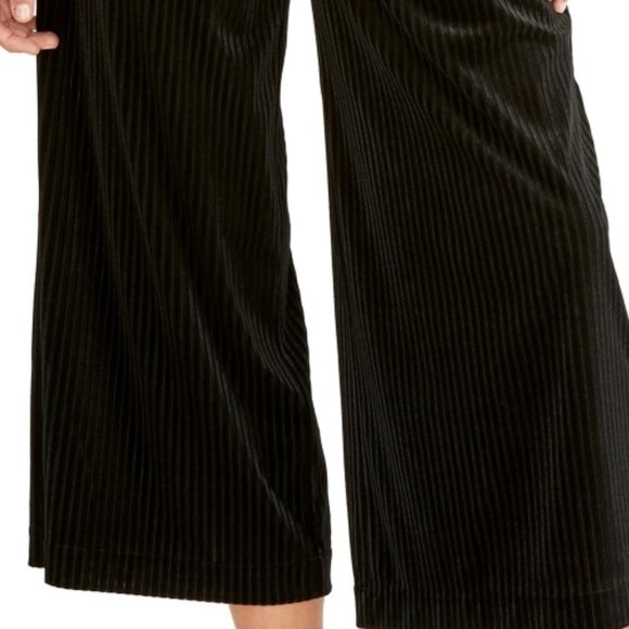 Rachel Roy Belted Wide Leg Black Pants 0X - Picture 3 of 3